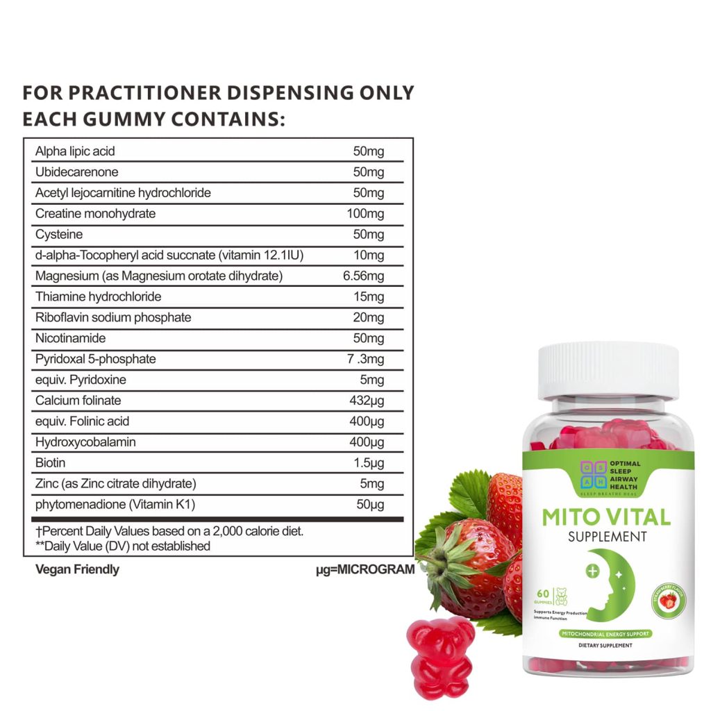 Mito Vital Gummies Supplement Facts